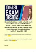 Florida Traffic School: Module 1, Florida Traffic School: Module 2, Florida Traffic School: Module 3, Florida Traffic School: Module 4, Florida Traffic School: Module 5, Florida Traffic School: Module 6, Florida Traffic School: Module 7/ Q&A/ 2024-2025.  