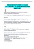 2024 PMHNP MOCK BOARD FITZGERALD REVIEW EXAM WITH ANSWERS