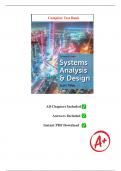 Test Bank for Systems Analysis and Design, 13th Edition by Scott Tilley | Complete Chapters