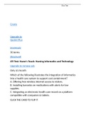 ATI Nurse's Touch Nursing informatics and Technology 2021 | NR 306 Nursing informatics and Technology