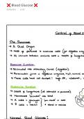 Unit 6 - Control of Blood Glucose