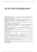 301 NC POST LICENSING 