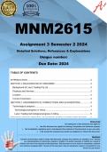 MNM2615 Assignment 3 PORTFOLIO (COMPLETE ANSWERS) Semester 1 2025 - DUE  May 2025 