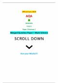 Official June 2024 AQA AS BUSINESS 7131/1 Paper 1 Business 1 Merged Question Paper + Mark Scheme