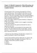 Chapter 13: Blended Competencies, Clinical Reasoning, and Processes of Person-Centered Care - N3632 Questions With Complete Solutions