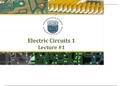 Class notes Electric circuits (1) (21221)s,