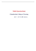 NR 601 Midterm Exam (Version 1, 2), NR 601 Midterm Exam Study Guide, NR 601 Final Exam (Version 1, 2), NR 601 Final Exam Study Guide (Version 1, 2) & NR 601 Question Bank (Latest-2022): Chamberlain College of Nursing |100% Correct Q & A |