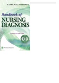 Nursing diagnosis 15th edition Handbook