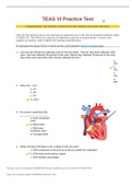 Exam (elaborations) TEAS VI Latest_2019 Test Prep_Attempt Score-100% TEAS VI Practice Test Congratulations, You Finished. Scroll down to see answers, your score and more. Take this free practice test to see what type of questions are on the Test of Essent