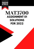 MAT3700 Assignment 1 Memo | 2022