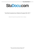 Test Bank Ignatavicius Medical Surgical 9th 2017 (Chapter 1-74 Complete Testbank)