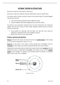 GCSE Chemistry "Atomic Theory, Bonding and Structure"