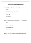 BIOS 242 Week 3 Quiz: MCQs & Short Answer 