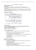 Projectmanagement samenvatting - Business Studies AR MB 2021/2022