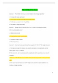 Chamberlain College of Nursing: NR511 Midterm Exam (5 Versions, Latest-2022) / NR 511 Midterm Exam / NR511 Week 4 Midterm Exam/ NR 511 Week 4 Midterm Exam: Differential Diagnosis and Primary Care Practicum |250 Correct Q & A |