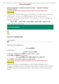 Exam (elaborations) MATH 225N Week 6 Assignment 2020 - {Graded A+} | Confidence Interval for Mean – Population Standard Deviation Known MATH 225N Week 6 Assignment 2020 - {Graded A+} | Confidence Interval for Mean – Population Standard Deviation Known The