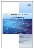 MAT3700 ASSIGNMENT 1 SOLUTIONS FOR SEMESTER 1 2022