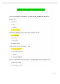 NR507 Week 2 Quiz (2 Versions, Latest-2022)/ NR 507 Week 2 Quiz: Advanced Pathophysiology: Chamberlain College of Nursing |100% Correct Answers, Already Graded “A”|