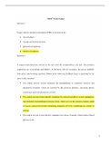 NR507 Week 5 Quiz (2 Versions, Latest-2022)/ NR 507 Week 5 Quiz: Advanced Pathophysiology: Chamberlain College of Nursing |100% Correct Answers, Already Graded “A”|