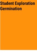 Exam (elaborations) Student Exploration Germination 