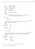 SOC100 - Week 7 Quiz Chap 8-9-10-11 questions with answers 2021/22 latest 100%