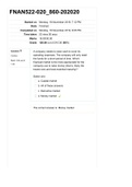 University of Louisiana, Lafayette - FNAN 522 Module 1 - Module 7 Homework/ FNAN 522 Exam I-MIDTERM/  FNAN 522 EXAM II-FINAL. All A+ Graded. Latest 2022