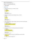 OpenStax Microbiology Test Bank Chapter 13: Control of Microbial Growth Chapter 13: Control of Microbial Growth * = Correct answer | 2022 latest update