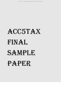 ACC5TAX FINAL SAMPLE PAPER