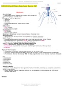 BIOS 242 Week 4 Midterm Study Guide: Summer 2021