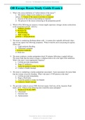 OB Escape Room Study Guide Exam 4