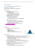 Summary Population and Quantitative Genetics 