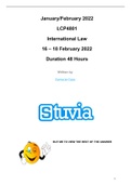 January/February 2022 LCP4801 International Law Supplementary Exam