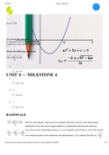 Exam (elaborations) Sophia Milestone 4 College Algebra with Correct answers. (best 2021) Sophia Milestone 4 College Algebra with Correct answers. (best 2021) Start by rewriting the expression into multiple fractions with as the denominator. Remember to us