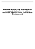 Exam (elaborations) Computer Architecture (CSY1017)  Computer Architecture, ISBN: 9780128119051