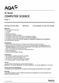 AQA A-level COMPUTER SCIENCE Paper 1 7517/1-QP-ComputerScience-A-10Jun24