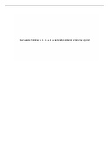 NSG 4029 WEEK 1, 2, 3, 4, 5, 6 KNOWLEDGE CHECK QUIZ / NSG4029 WEEK 1, 2, 3, 4, 5, 6 KNOWLEDGE CHECK QUIZ (LATEST-2022): SOUTH UNIVERSITY |100% CORRECT ANSWERS, DOWNLOAD TO SCORE HIGHGRADE|