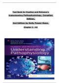 TEST BANK For Huether and McCance's Understanding Pathophysiology, Canadian 2nd Edition by Kelly Power-Kean, Verified Chapters 1 - 42, Complete Newest Version