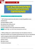 New York EMT Basic State Exam Practice Test Questions (2024 / 2025) with Verified Answers, 100% Guarantee Pass Score