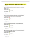 LEG 500-New version Finals-Exams part 1 and 2 Completed A Strayer Latest