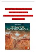 TEST BANK For Behavior Modification: What It Is and How To Do It, 12th Edition by Garry Martin & Joseph J. Pear, Verified Chapters 1 - 29, Complete Newest Version