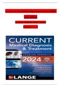 TEST BANK For Current Medical Diagnosis And Treatment 2024, 63rd Edition By Maxine Papadakis, Stephen Mcphee, Verified Chapters 1 - 42, Complete Newest Version