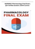 NURS6521 Pharmacology Final Exam ; Q/A Verified answers 1OO% Correct