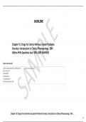      Chapter 10: Drugs for Central Nervous System Problems Visovsky: Introduction to Clinical Pharmacology, 10th Edition With Questions And 100% SURE ANSWERS