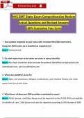 New York State EMT Comprehensive Review Exam Questions (2024 / 2025) with Verified Answers, 100% Guarantee Pass Score 