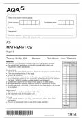 AQA AS Level Maths Paper 1 2024