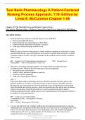 Test Bank Pharmacology A Patient-Centered Nursing Process Approach, 11th Edition by Linda E. McCuistion || All Chapters || Complete Solution | Grade A+.