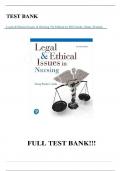 Test Bank - for Legal & Ethical Issues in Nursing 7th Edition, by RN Guido, Ginny Wacke, All Chapters | Complete Solution | Guide A+