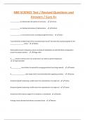 NBE SCIENCE Test / Revised Questions and Answers / Sure A+