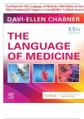 Test Bank for The Language of Medicine 13th Edition by Davi-Ellen Chabner||All Chapters Covered||100% Verified Answers