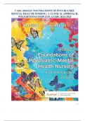 VARCAROLIS’ FOUNDATIONS OF PSYCHIATRIC MENTAL HEALTH NURSING: A CLINICAL APPROACH, 9TH EDITION/COMPLETE GUIDE 2024-2025